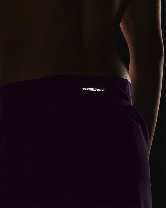 Pantalón corto de 18 cm UA Launch Elite para hombre, Purple, pdpMainDesktop image number 4